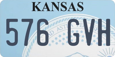 KS license plate 576GVH