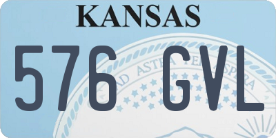 KS license plate 576GVL