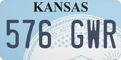 KS license plate 576GWR