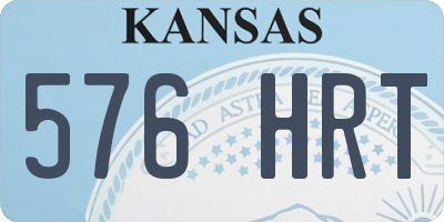 KS license plate 576HRT