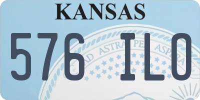 KS license plate 576ILO