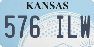 KS license plate 576ILW