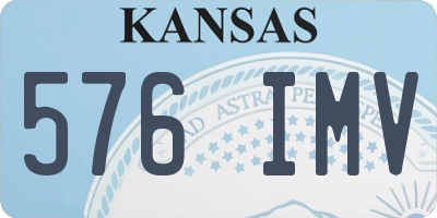 KS license plate 576IMV