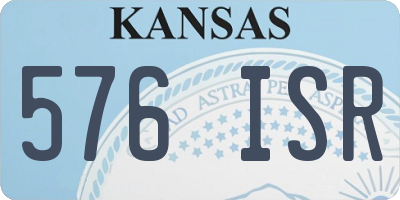 KS license plate 576ISR