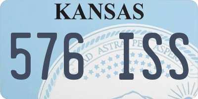 KS license plate 576ISS