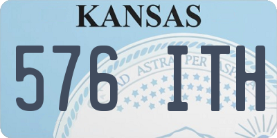 KS license plate 576ITH