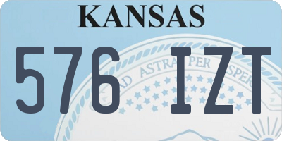 KS license plate 576IZT