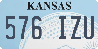KS license plate 576IZU