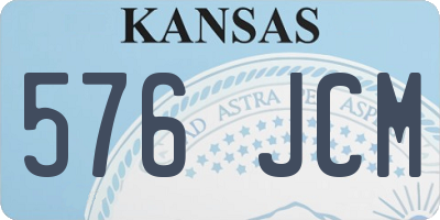 KS license plate 576JCM