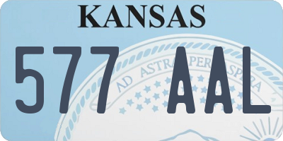 KS license plate 577AAL