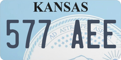 KS license plate 577AEE