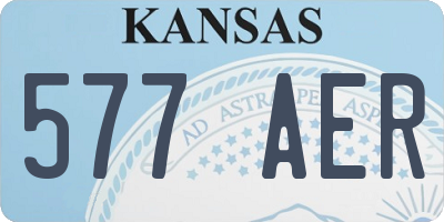 KS license plate 577AER