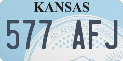 KS license plate 577AFJ