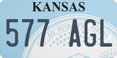 KS license plate 577AGL