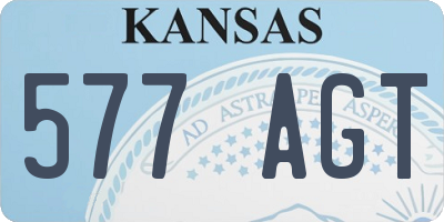 KS license plate 577AGT