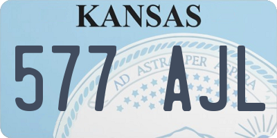 KS license plate 577AJL