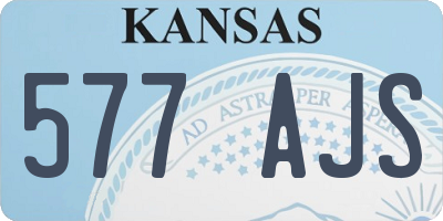 KS license plate 577AJS