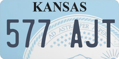 KS license plate 577AJT