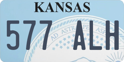 KS license plate 577ALH
