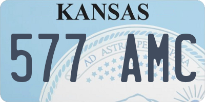 KS license plate 577AMC
