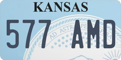 KS license plate 577AMD