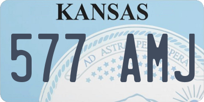 KS license plate 577AMJ