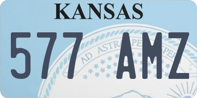 KS license plate 577AMZ