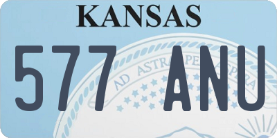 KS license plate 577ANU