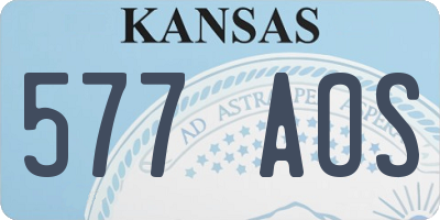 KS license plate 577AOS