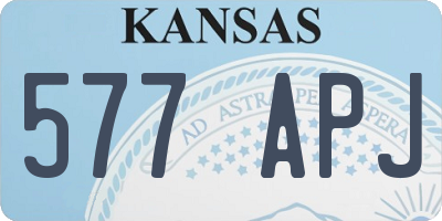 KS license plate 577APJ