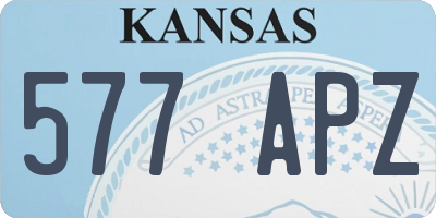 KS license plate 577APZ