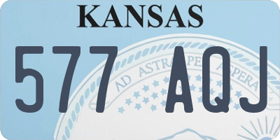 KS license plate 577AQJ