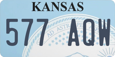 KS license plate 577AQW