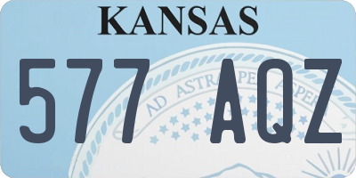 KS license plate 577AQZ