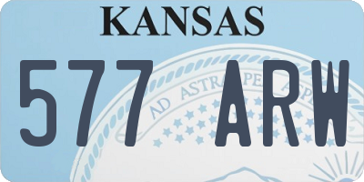 KS license plate 577ARW