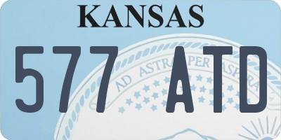 KS license plate 577ATD