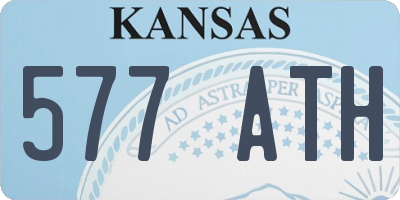 KS license plate 577ATH