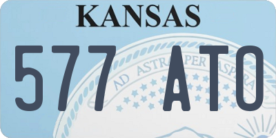 KS license plate 577ATO
