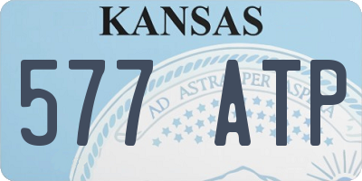 KS license plate 577ATP