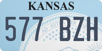KS license plate 577BZH