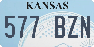 KS license plate 577BZN