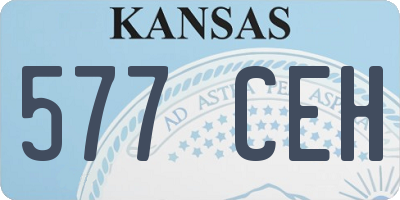 KS license plate 577CEH