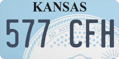 KS license plate 577CFH