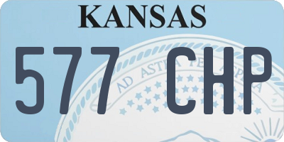 KS license plate 577CHP