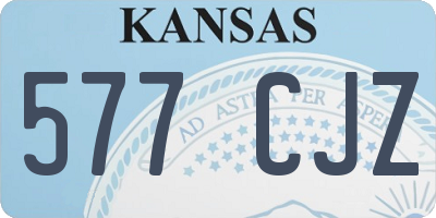 KS license plate 577CJZ