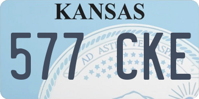 KS license plate 577CKE