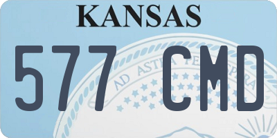 KS license plate 577CMD