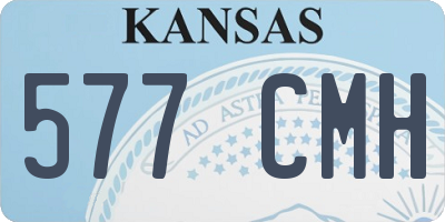 KS license plate 577CMH