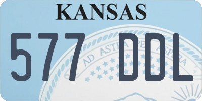 KS license plate 577DDL