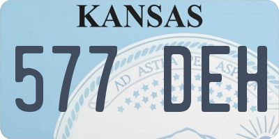 KS license plate 577DEH